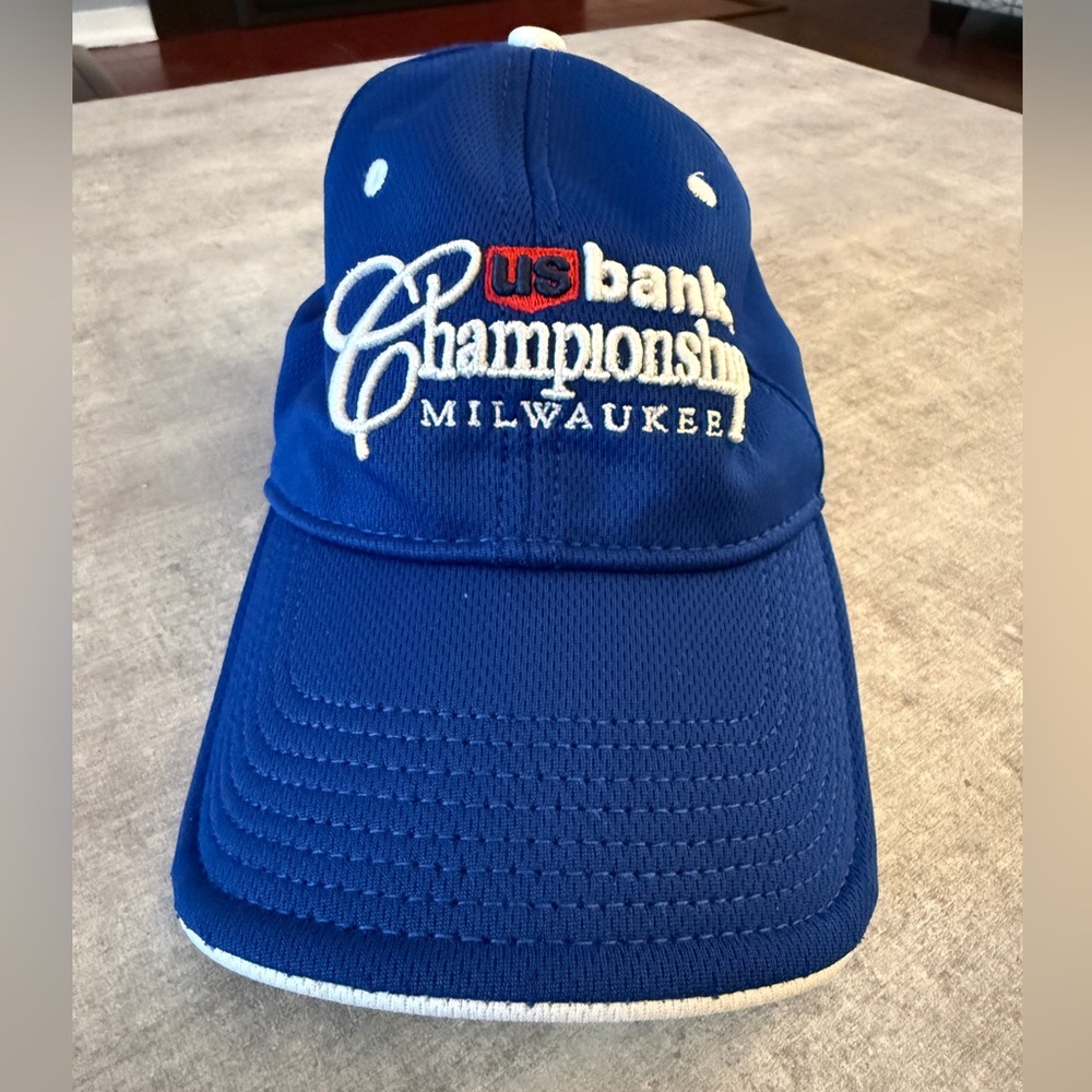US Bank Championship Milwaukee PGA Tour Hat – Black Adjustable Golf Cap